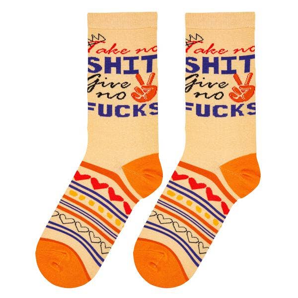 SOCKS- Take No Shit Socks Give no F%#!s