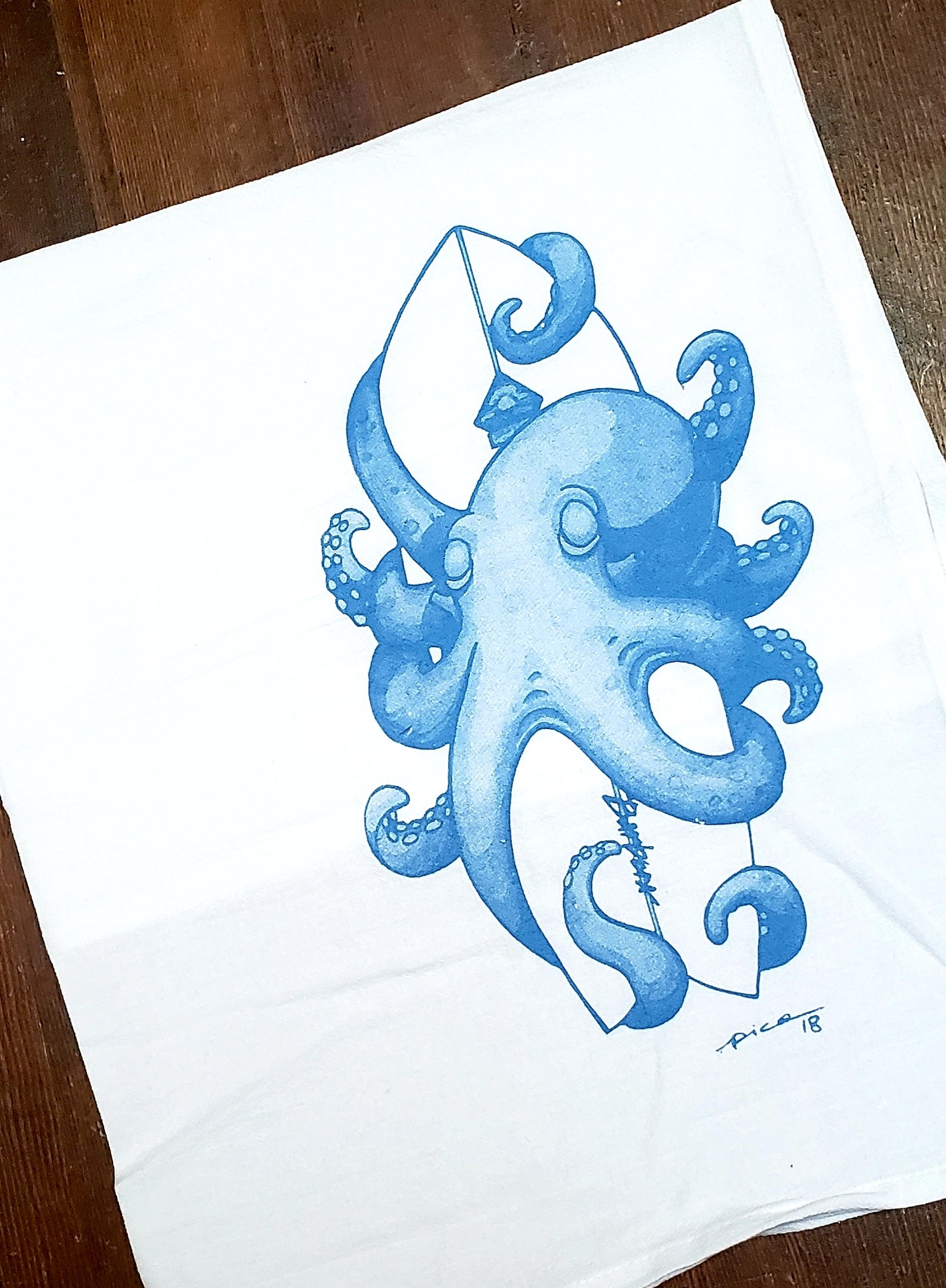 TEA TOWELS - Dairymans Bank & Octopus
