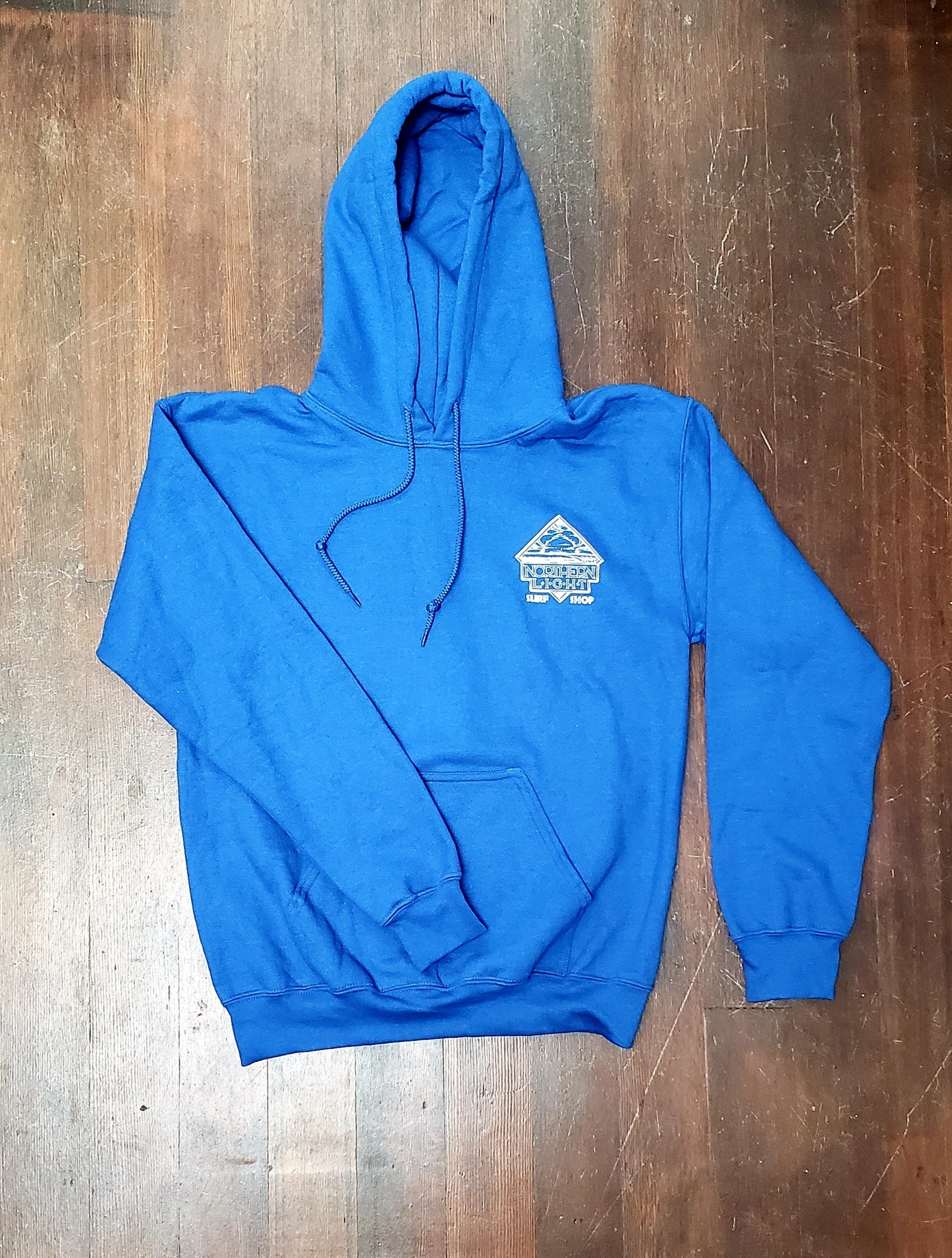 royal blue plush hoodie