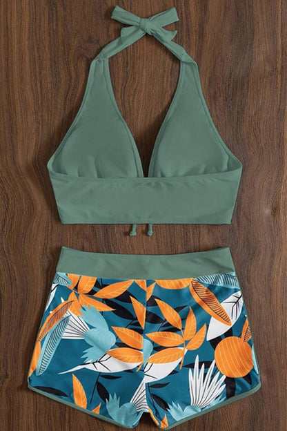 High Waist Beach 2PCS Bikini Set ZZKF656