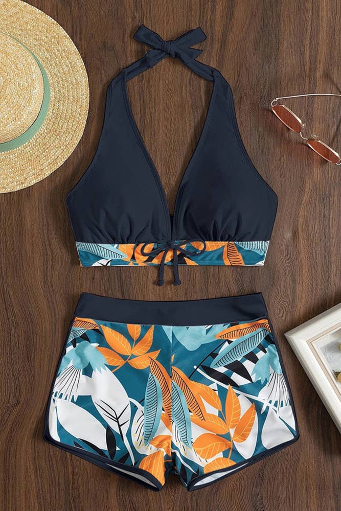 High Waist Beach 2PCS Bikini Set ZZKF656