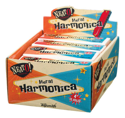 Metal Harmonica with Hinged Case