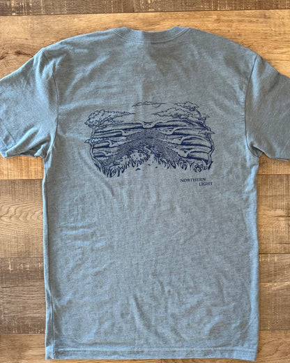 heather blue t
